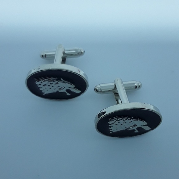 Game of Thrones Stark Cuff Links Winter is Coming - Picture 3 of 5